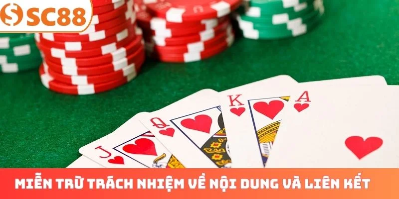 Miễn trừ trách nhiệm về nội dung và liên kết ngoài